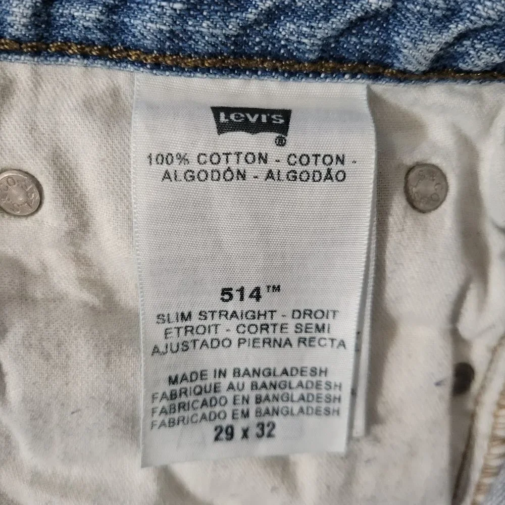 Levi 514 Men's Slim Straight Jeans